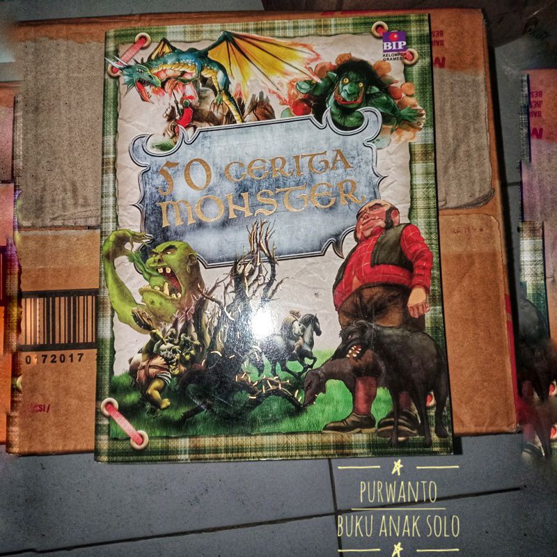original buku cerita anak 50 cerita Monster