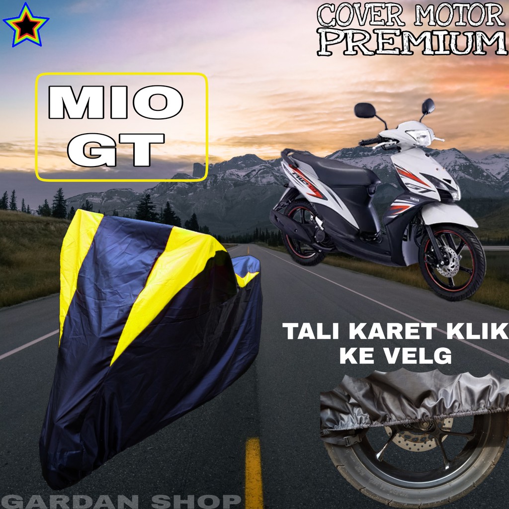 Sarung Motor MIO GT Hitam Kuning Penutup Pelindung Motor Mio Gt PREMIUM