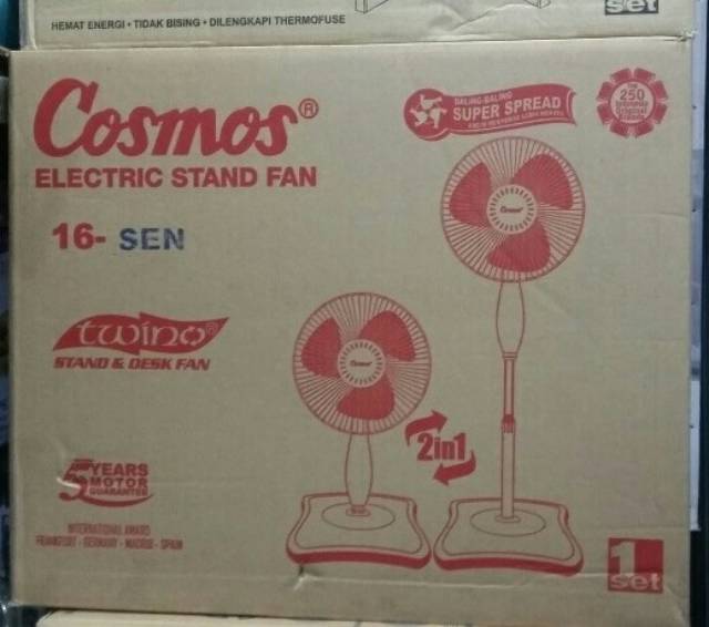 Kipas Angin Cosmos 16 Sen (2in1) Baru Bergaransi Resmi