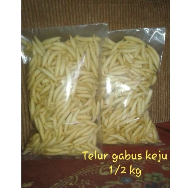 

Telur gabus keju ukuran 1/2 kg