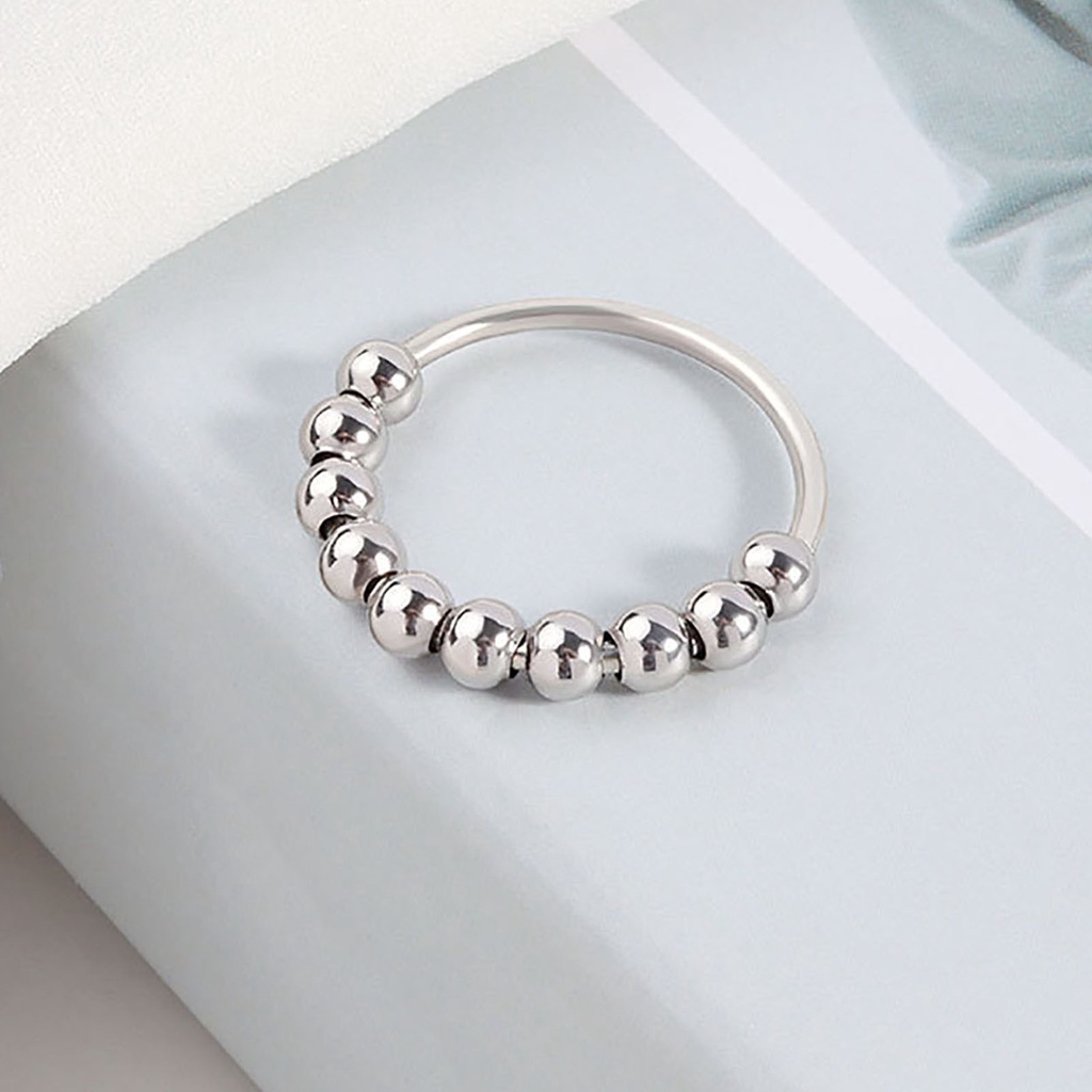 Hu Hu Hu Hu Hu Alat Bantu Pasang Kacamata♡ Cincin Bahan Alloy Warna Solid Untuk Pria Dan Wanita