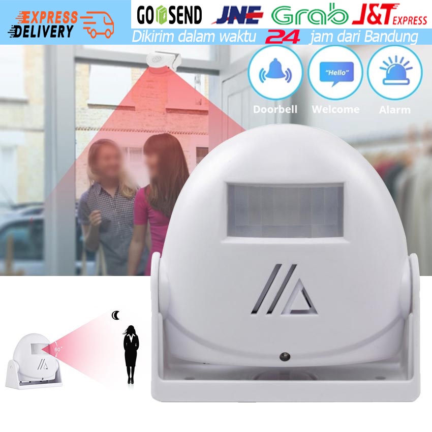 Jual Motion Sensor Bell Selamat Datang Welcome Bel Rumah Toko Dan Alarm ...