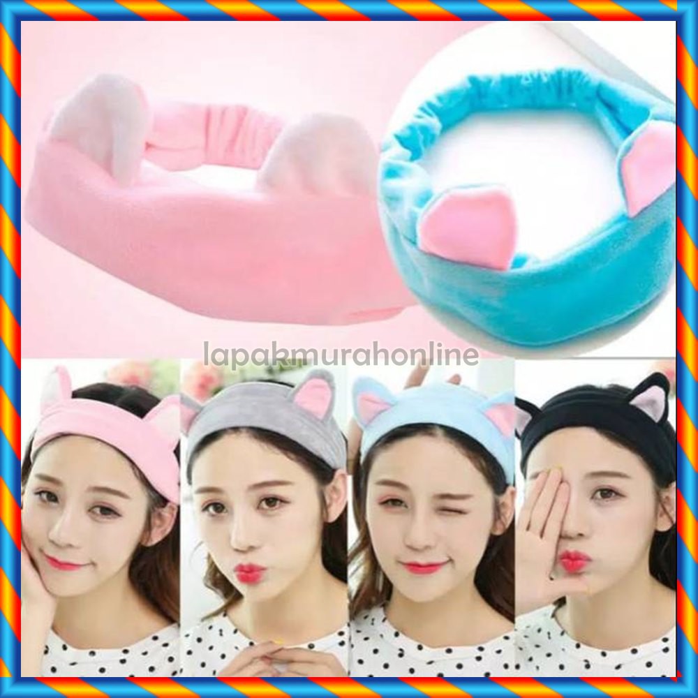 BANDANA BANDO KOREA / BANDO TELINGA KUCING / HEADBAND KUPING KUCING