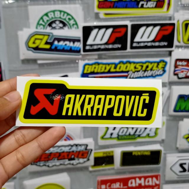 Sticker printing Akrapovic