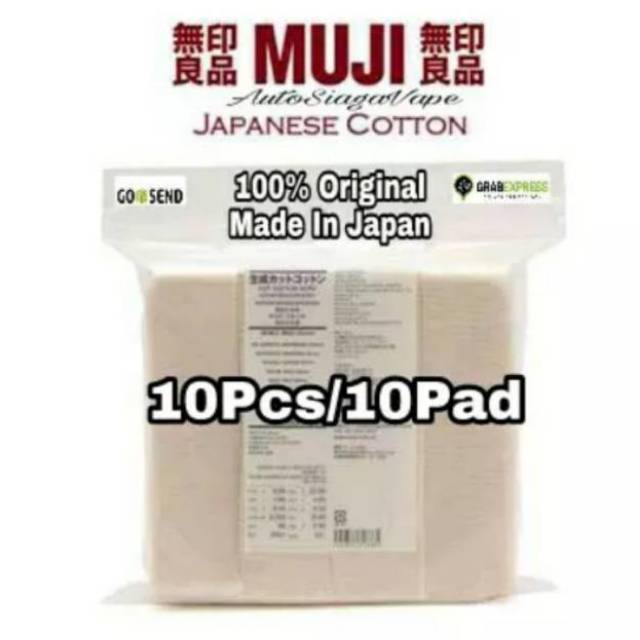 kapas MUJI organic 60x50 repack 10 pads