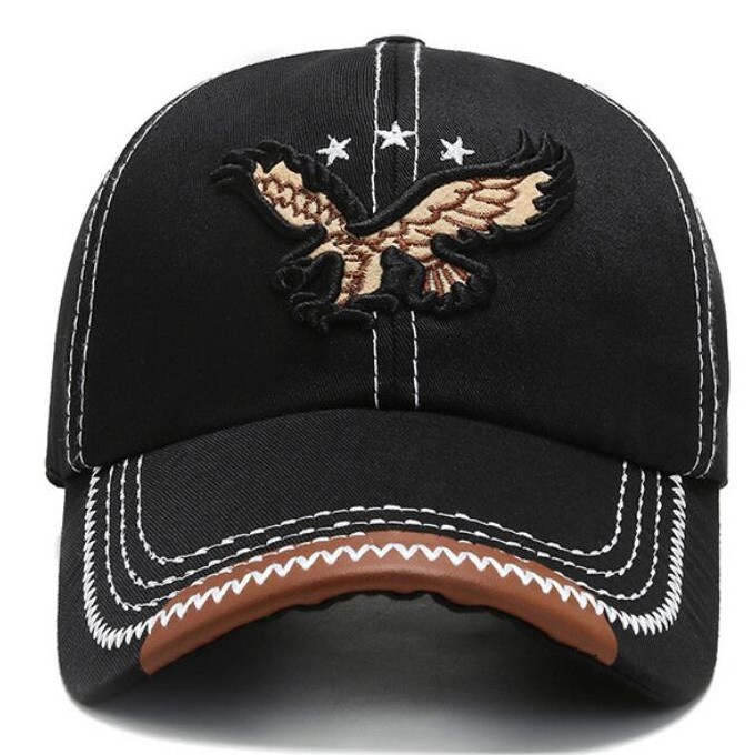 Newest Baseball Cap Fashion new cap Eagle Star Embroidered  Retro Sports golf cap Outdoor Casual sumbrero cap for men