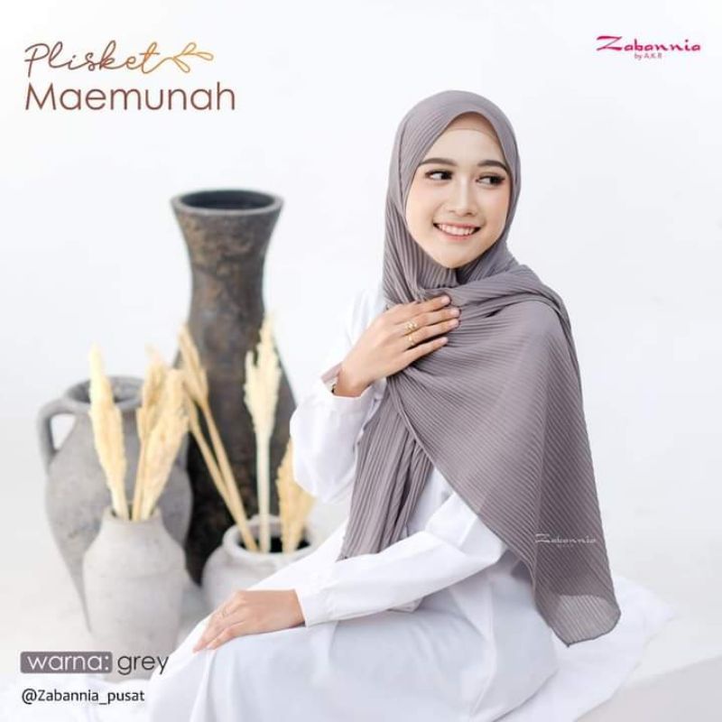 Ready hijab plisket zabania