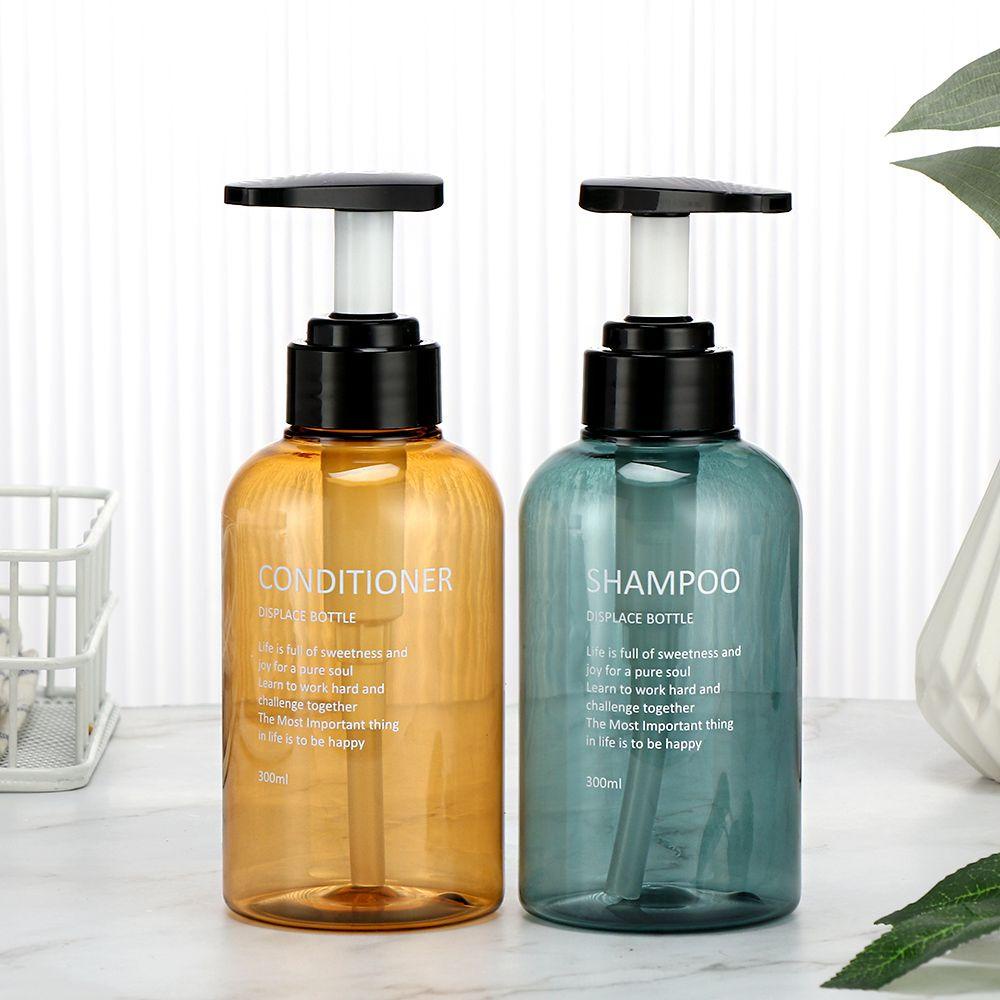 Suyo 3Pcs Botol Dispenser Wadah Botol Lotion Shampoo Reusable Conditioner Set