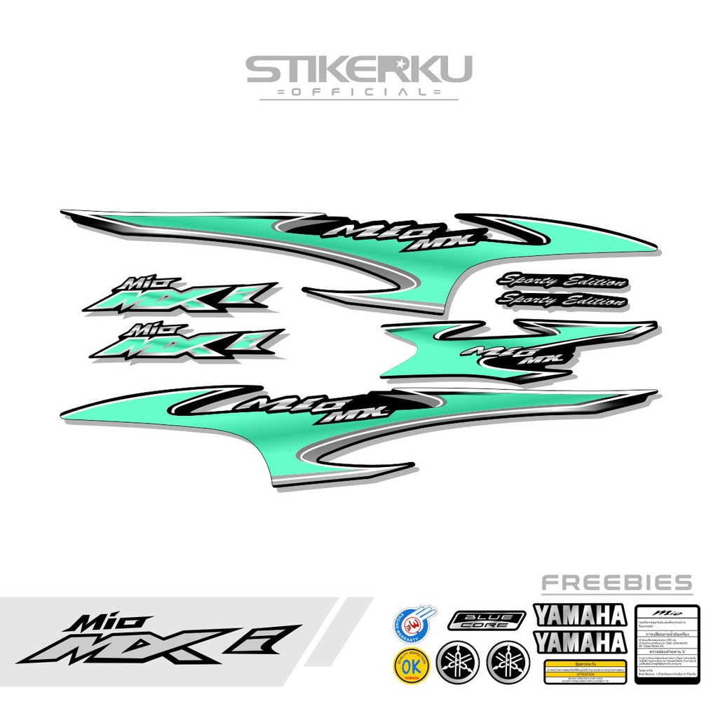STRIPING MIO SPORTY / STIKER MIO SPORTY / STICKER MIO SPORTY / MIO MX / SMILE / GARNIS / MOTIF ORI T