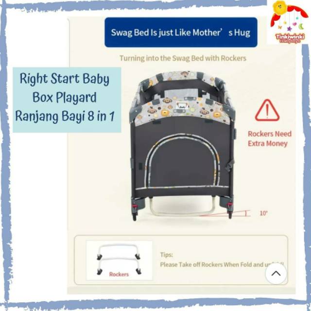 RIGHT START 8 in 1 MULTIFUNCTIONAL BABYBOX + AYUNAN