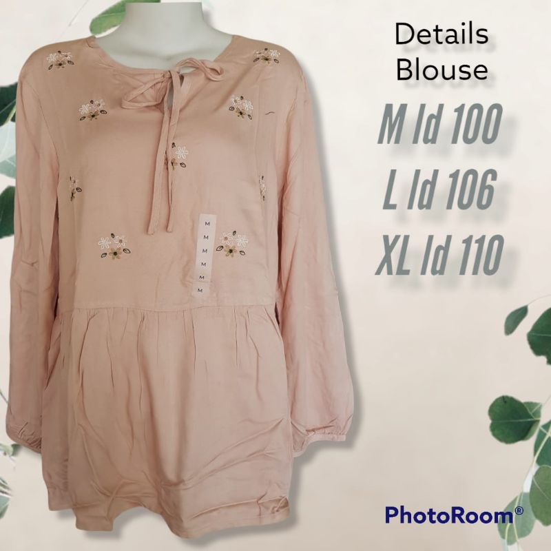 ✨BCM✨ Blouse wanita CONNEXION St.yves Details termurah-3