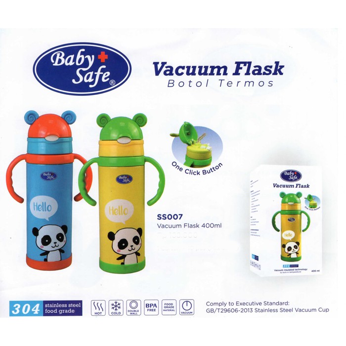 Baby Safe Vacuum Flask Botol Termos 400 300 ml  SS007/SS006