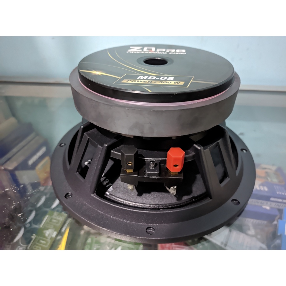 SPEAKER PROFESSIONAL ZQPRO MD08 WOOFER 300W 8INCH 8 OHM