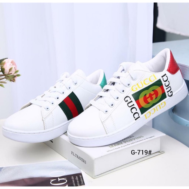 GUCCI Ace Logo Sneakers | Shopee Indonesia