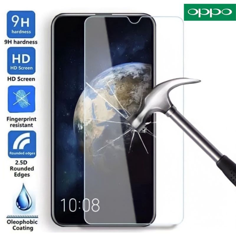 TG/Tempered  glass/Anti gores kaca  bening type hp, Oppo A1K/A31 2020/A37/NEO 9/A52/A53 2020/A54/A57/A39/A59/f1S/A71/A74/a76/A83/A7/A5 2020/A9 2020/A5S/f9/F9 pro/A91/A92/A93/A94/A95/A11k/A12/A15/A15S/A16/A16K/A16E/A55 4G/A55 5G/A57 2022