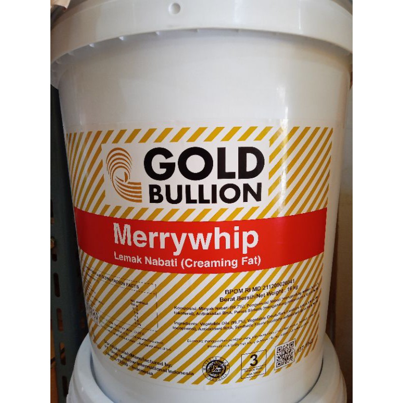 

Mentega putih krim Merrywhip - Repack 250g