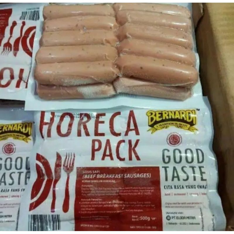 

sosis BERNARDI HORECA beef breakfast SAUSAGE 500gr