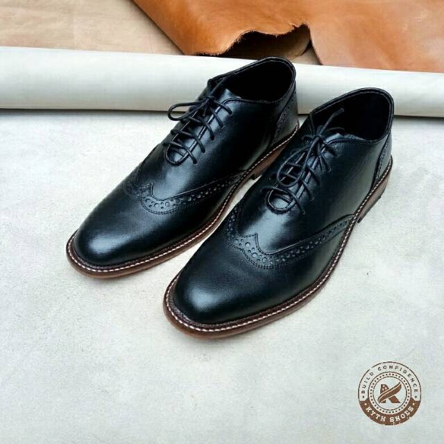 Wingtip BLK NB | Sepatu Kulit Pria
