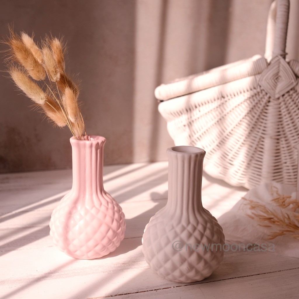 Pot keramik  Flower Shabby Vas Bunga Vase vintage  Cafe 