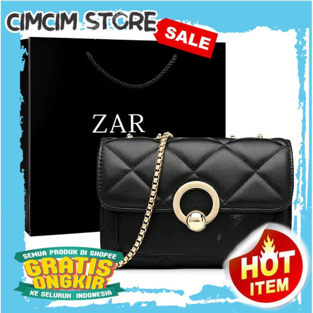 TAS WANITA DAN PRIA TERBARU TERMURAH / Sling bag Rantai O delia DW002 - Tas Selempang Wanita