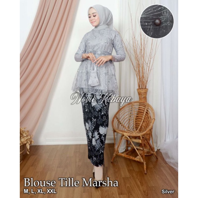 KEBAYA ORIGINAL//KEBAYA MODERN//BLOUSE  TILLE MARSHA//By Novie Kebaya