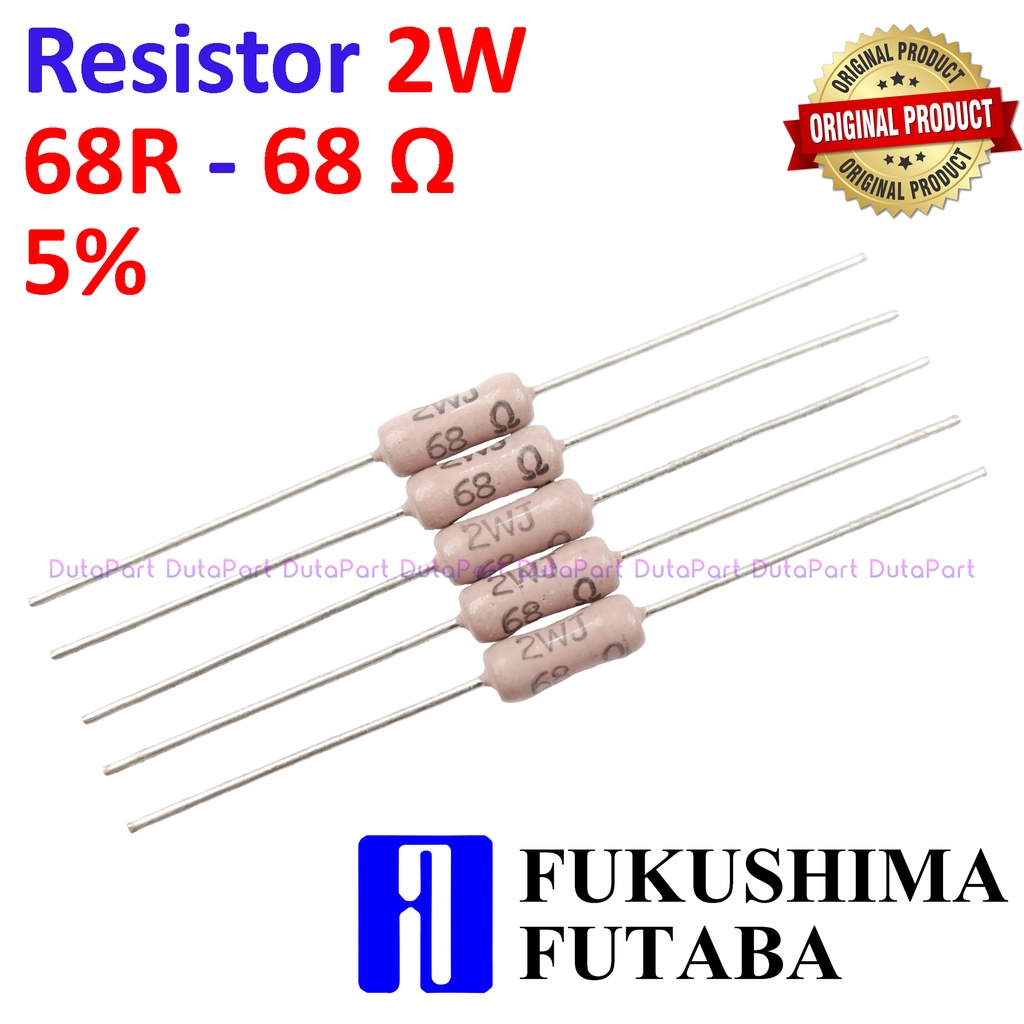 Resistor 68R Ohm 2 Watt 5% ORIGINAL FUTABA 2W 68 R HIGH QUALITY