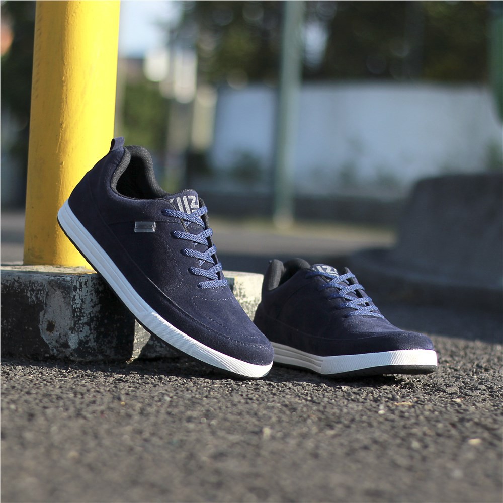 PROMO!!! Sepatu Sneaker Pria Murah Kuzatura - KSU 378-Navy