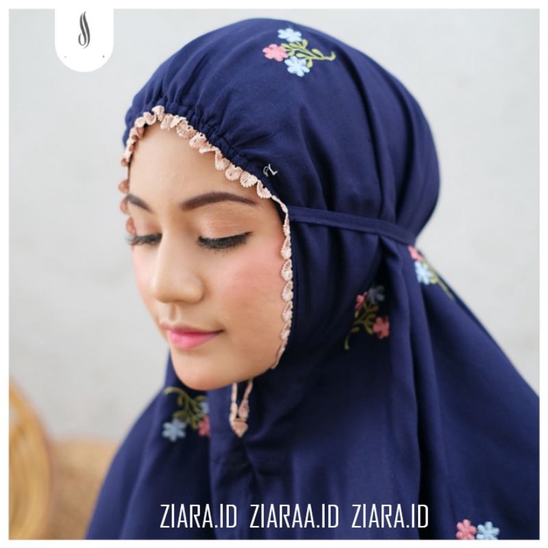 ZIARA.ID - MUKENA DEWASA KATUN BORDIR NADIRA JUMBO / MUKENA JUMBO BORDIR VINCA SERIES