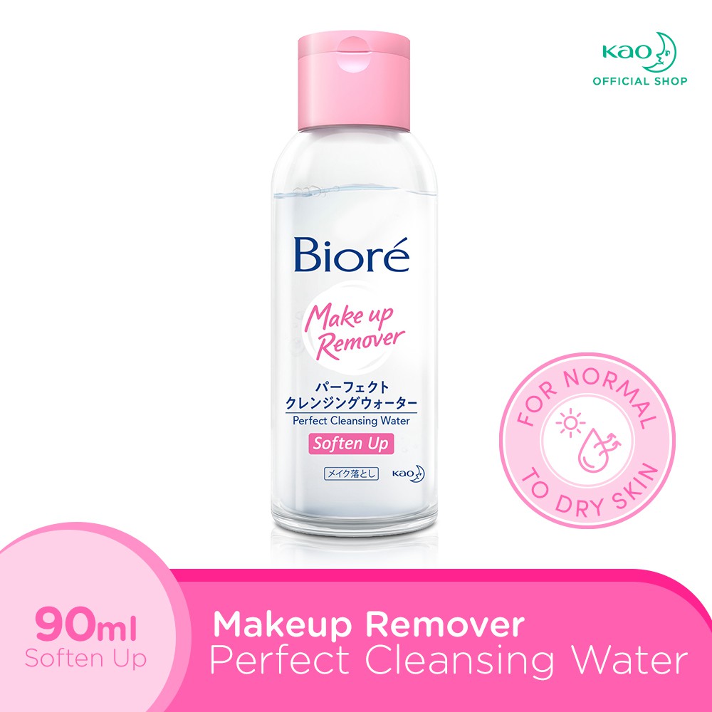 Biore Make Up Remover Perfect Cleansing Water Oil Soften Up 90 ml