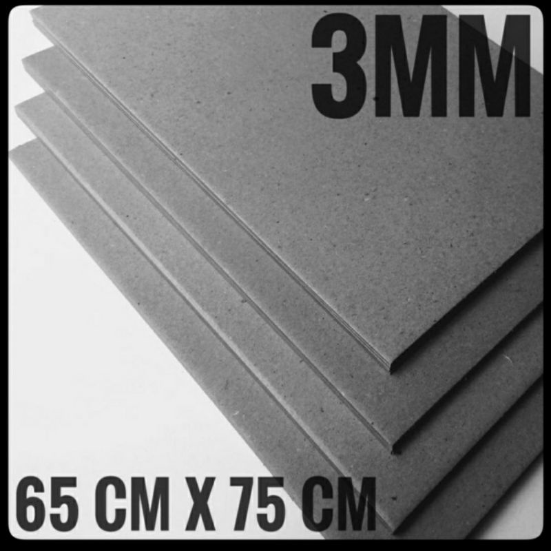 

1 Pack Karton Board No.20 / 3 MM Uk 65 cm x 75 cm ( isi 20 Lembar )