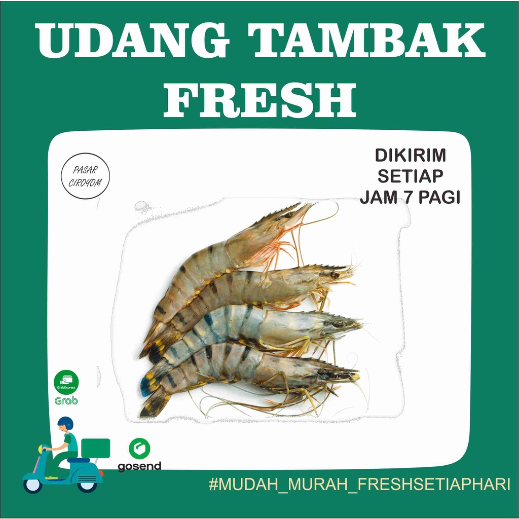 

UDANG VANAME TAMBAK FRESH MURAH BANDUNG 500g