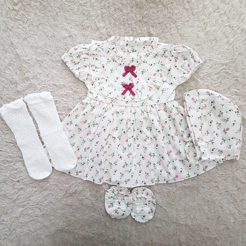 baju bayi Newborn Polkadot bloomer Set-Paket A