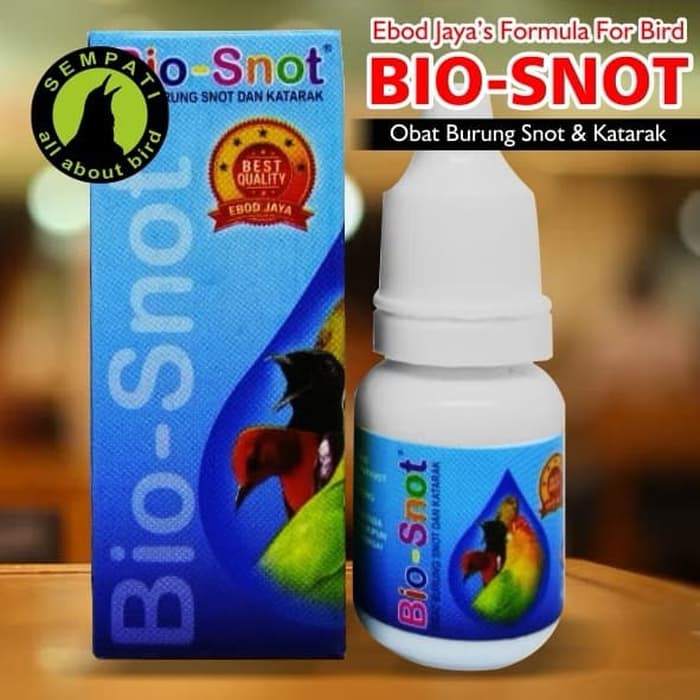 BIO SNOT EBOD JAYA OBAT BURUNG SAKIT MATA KATARAK BERLENDIR BENGKAK