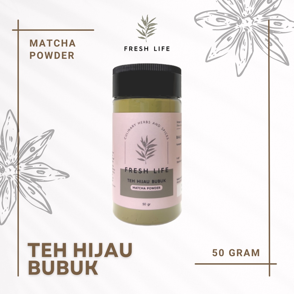

Matcha Bubuk (Matcha Powder) Fresh Life 50 gr