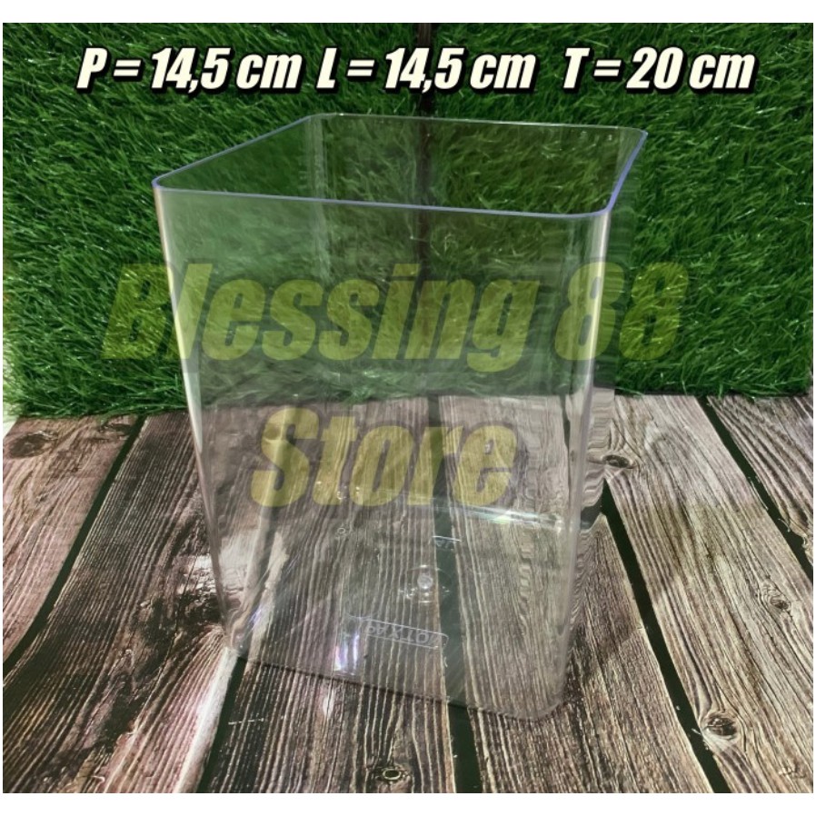 Toples Cupang 4 Liter Acrylic Paxton/Toples Soliter Bening 4L (GOSEND)