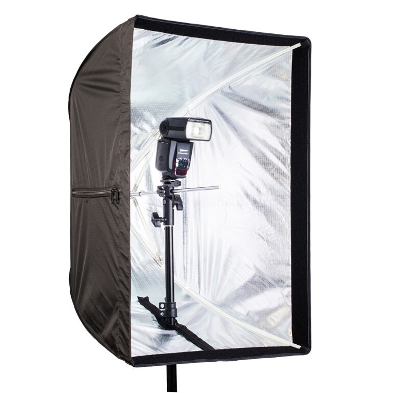 TaffSTUDIO Payung Softbox Reflektor Fotografi Studio 50x70cm untuk Flash Speedlight - KS64 - Black