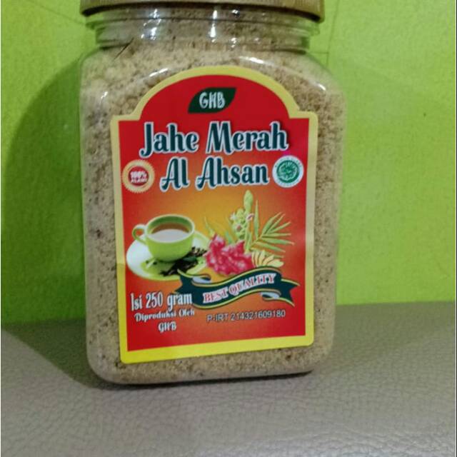 

Al ahsan JAHE MERAH original serbuk 250 gram