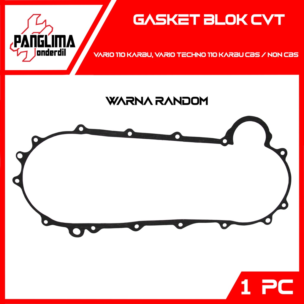 Gasket Block CVT Honda Vario 110 Karbu-Techno 110 CBS-Non CBS Lama-Awal-Old Carbu CW Packing-Paking Blok