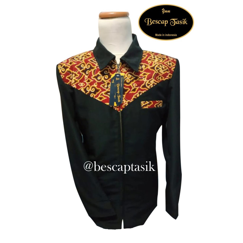 jas jaket kombinasi batik motif  terbaru motif dada mega mendung rmurah dan berkualitas
