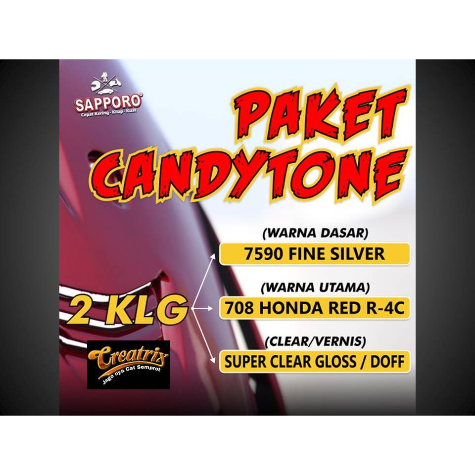 Paket sapporo Candytone Red 708 Sapporo pilox