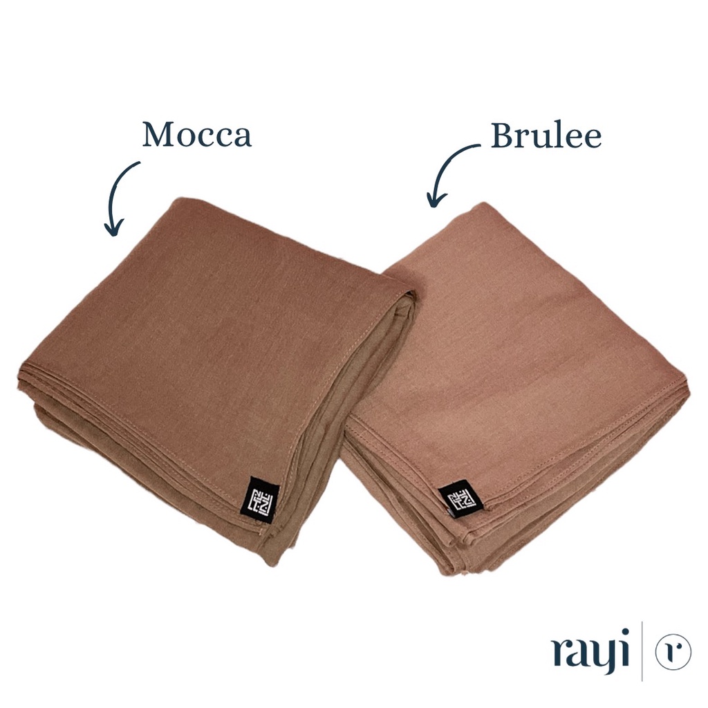 Rayi Janna Square Voal - Hijab Segiempat Jumbo Polos Voal 140x140 CM/  Segiempat 150x150 CM / Hijab 