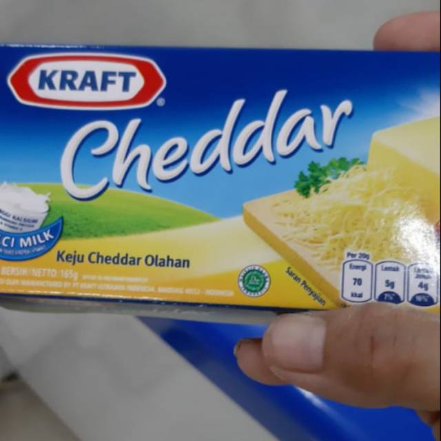 

Kraft keju chedar kemasan165gr