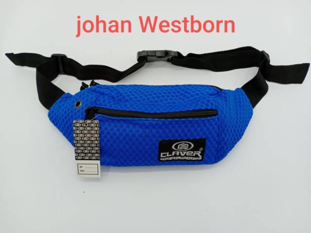 Tas Waist Bag Pria Cleaver rubber Mesh