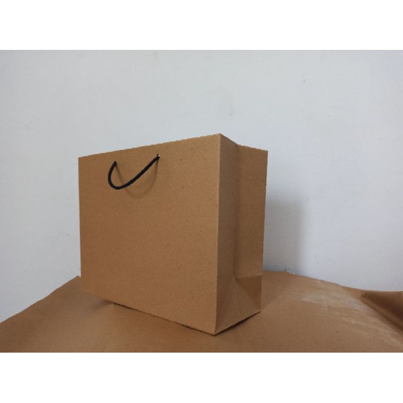 Paper bag 33x12x26 coklat tebal paperbag craf paper bag | Shopee Indonesia