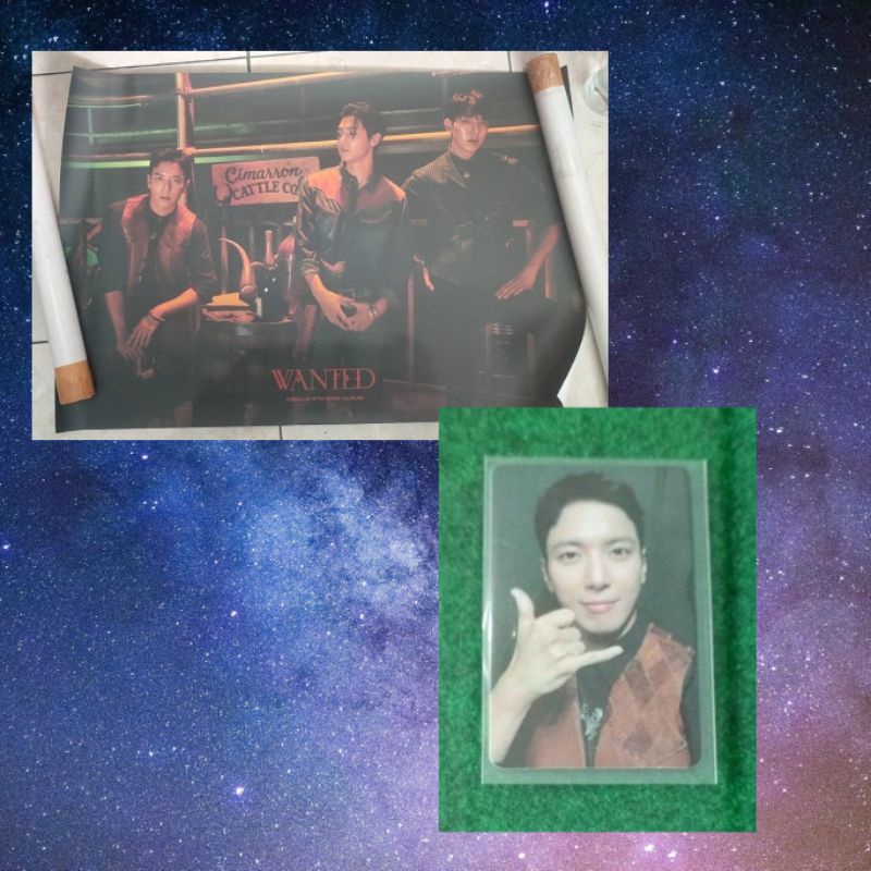 poster official CNBLUE album Wanted, PC Photocard Jung yong hwa