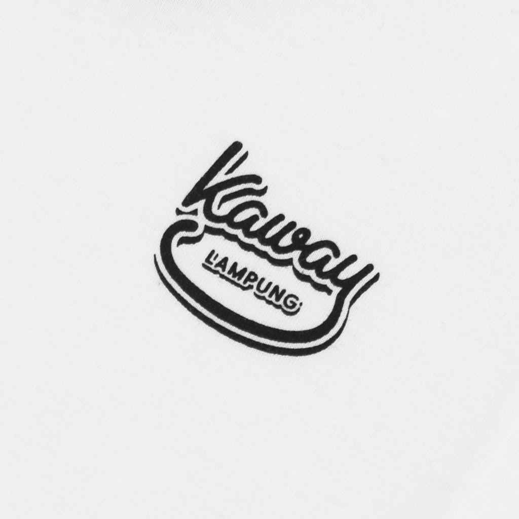 Kaway T-shirt SIDE TAPS WHITE