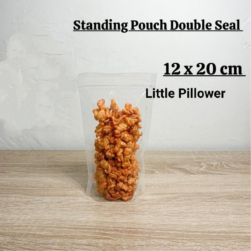 (ISI 50PCS - POUCH 12X20) Standing Pouch PP klip uk.12x20/pouch plastik/plastik klip