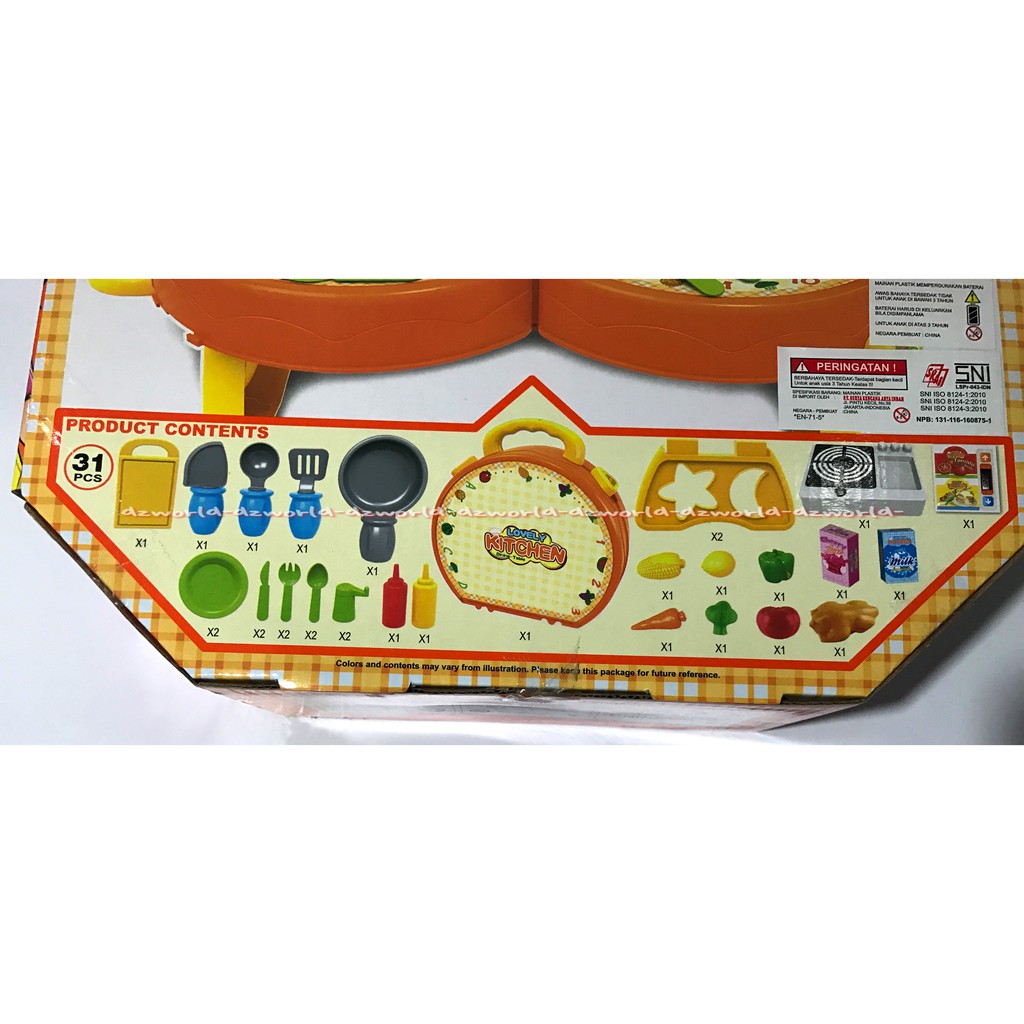 Mainan Koper Kitchen Box Dapur Anak Suitcase Travelling Dapur Bisa dilipat