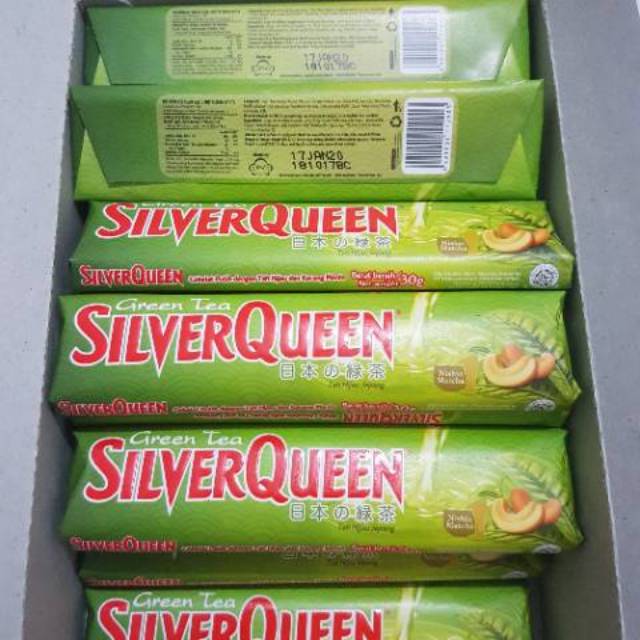 Silver Queen Silverqueen Green Tea Matcha Ukuran 30 Dan 65 Gram Halal Shopee Indonesia