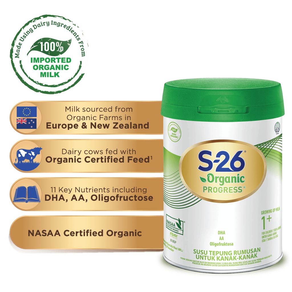 900gr Susu S 26 S26 Organic Progress 1 Shopee Indonesia
